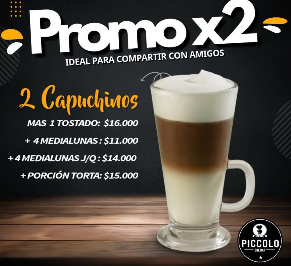 Promo x2 — Capuchinos